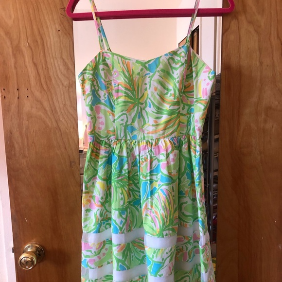 Lilly Pulitzer Elephant Ears Ollie Dress Size 4 - Picture 2 of 4
